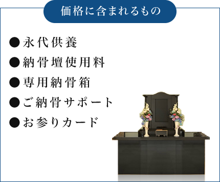 価格に含まれるもの　一覧